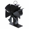 6 Blade Heat Powered Stove Top Fan For Wood Burner Log Burning Fire Eco Friendly