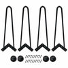 4Pcs Hairpin Table Legs Durable DIY Furniture Metal Table Legs w/ Screws & Feet