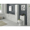 Bathroom Cabinet Cupboard Wooden Floor Freestanding Drawer Storage Unit White