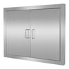 Outdoor Stainless Steel Flush Mount BBQ Access Door Kitchen Cabinet Double Doors