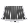 Fence Panel Set WPC 526x186 cm Black NEW