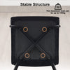 4PCs Dining Chairs Velvet Padded Seat Metal Legs Kitchen Chair Home Office Set