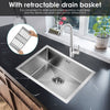 1.0 Large Super Deep Single Bowl Square Stainless Steel Kitchen Sink Undermount