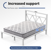 4ft6 Heavy Duty Metal Bed Frames with LED Light Headboard & Charging Socket Vjdm