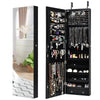 Lockable LED Mirror Jewelry Armoire Wall Mounted/Over Door Jewelry Organizer