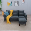 Luxury 3 Seater Corner Sofa Armchair Settee Couch with Footstool Living Room