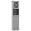67” Tall Bathroom Cabinet Freestanding Storage Cabinet-Grey