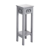 Modern End Side Table 2 Tier Bedroom Bedside Table Nightstand with Storage Shelf
