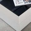 High Gloss Coffee Table Rectangular Living Room 3 Drawers Hidden Storage