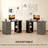 120cm Computer Desk Writing PC Table Workstation Laptop w/ 3 Shelf & Drawers