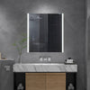 Bathroom Wall Mirror Cabinet Led Light Up Storage Uunit 2 Door Cupboard Shelf UK
