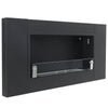 Wall/ Insert Fire Flame Bio Ethanol Stainless Steel Glass Fire Fireplace