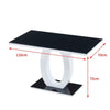 High Gloss Table Elegant Smooth Dining Room Furniture Rectangular Table 120cm