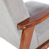 Sofa Couch Solid Wood Chair Soft Flannel Upholstered Seat Living Room Furniture