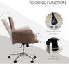 Vinsetto Office Desk Chair, Microfibre Vanity Chair with Height Adjust 44-2-160