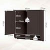 Space-saving Storage Organizer Hanging Bathroom Cabinet-Brown