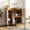 Wooden Sideboard Cabinet Cupboard Kitchen Dining Storage Furniture With 2 Doors