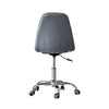 Cushioned Computer Desk Office Chair Chrome Legs Lift Swivel Adjustable Height