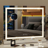 Diamond LED Lighted Makeup Mirror Hollywood Vanity Cosmetic Mirror USB Charging