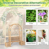 Garden Bench Arbor Arch Wooden Garden Arbor w/Love Seat 2 Trellises