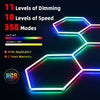 LED Hexagon Garage Light RGB LED Garage Lights RGB Hexagon Lights with Control