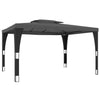 Gazebo with Double Roof Anthracite 3.98x2.98 m Steel S4D5
