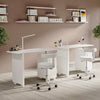 Wooden Beauty Salon Manicure Technician Table Nail Art Station Desk Storage Rack