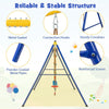 300 kg Heavy Duty Swing Set Backyard 4-in-1 Kids Swing Set Outdoor Playset