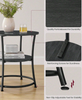 End Table With 2 Shelves, Small Round Table For Living Room, Bedroom