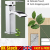 Basin Sink Mixer Chrome Tap BathroomSink Counter Waterfall Mono Faucet Silver UK