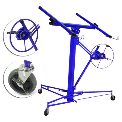 11Ft Panel Lifter Professiona Drywall Plasterboard Panel Hoist Caster Lift Crane