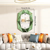 Large 3D Mirrored Wall Clock Beveled Glass Quartz Clock Art Dial Mute Wall Clock