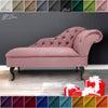 Chaise Lounge Chesterfield Sofa Pink Accent Chair Lucian Tufted Longue
