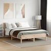 Bed Frame with Headboard 120x190 cm Small Double Solid Wood Pine vidaXL