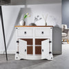 Corona Sideboard White 2 Door 2 Drawer Cupboard Mexican Solid Pine