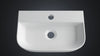 Countertop Basin Bathroom Sink Ceramic Rectangle Small Sink 380mm Wide