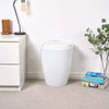 Storage Stool w/ Faux Leather Ottoman Seat Toys Holder ABS Plastic Foam | 51cm