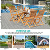 5PCS Acacia Wood Outdoor Dining Set Folding Table w/ 4 Chairs Patio Garden Patio