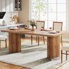 63-Inch Rectangular Kitchen Table for 4-6 People, Wood Farmhouse Dining Table