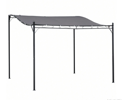 3m x 3m Gazebo Garden Pergola Canopy Sun Shade Shelter Soft Top