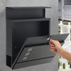 Large Letter Box Post Box Mail Letterbox Top Drop Parcel Delivery Box Lockable