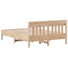 Bed Frame with Headboard 120x190 cm Small Double Solid Wood Pine vidaXL
