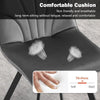 Velvet Padded Seat Kitchen Dining Chair Home Office Chair with Metal Legs