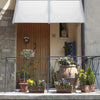 Straight Door Canopy Patio Porch Awning Window FrontBack Rain Cover Roof Shelter