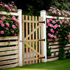 Privacy Wooden Garden Gate Pedestrian Fence Gate Porch Decorative Fence Panel