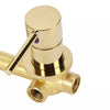 Gold Wall Mounted Mixer Tap Brass Bath Tap Bathroom Basin Swivel Spout Faucet