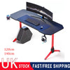 140cm Gaming Desk Computer Table Home Office Desk with Cup Holder Home Office