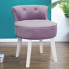 Purple Velvet Makeup Chair Seater Vanity Bedroom Dressing Table Stool Piano Seat
