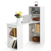 Computer Desk Bookshelves Workstation Corner Study Table Storage Combo