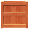 Camerina Garden Planter Wax Brown 50x50x50 Solid Wood Pine,Garden L1P3